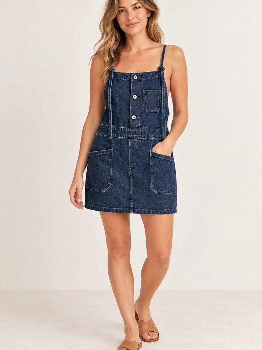 Lucky Brand Denim Mini Dress Size Medium Like New